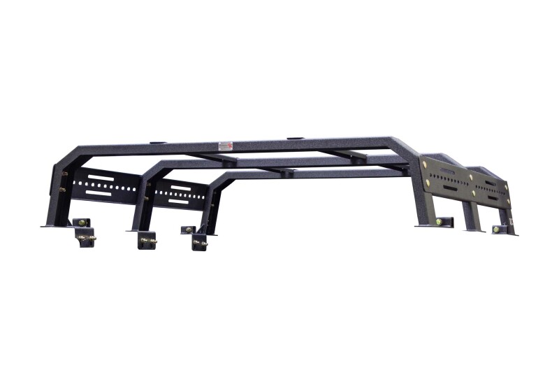 Toyota Tacoma Truck Bed Rack - Fishbone Offroad - Half Height Tackle Rack - Black - `16-`27 Toyota Tacoma Truck Bed Rack - Fishbone Offroad - Half Height Tackle Rack - Black - `16-`27